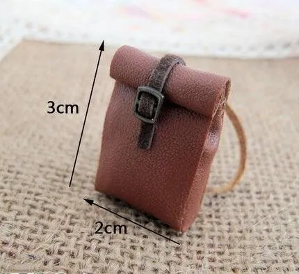 1:12 Scale - Miniature Leather Bags - Dollhouse Accessories - Miniature Bags - Suitcase - Miniature Accessories - Dollhouse Miniature Bags