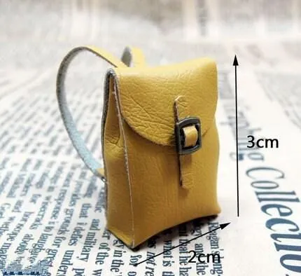 1:12 Scale - Miniature Leather Bags - Dollhouse Accessories - Miniature Bags - Suitcase - Miniature Accessories - Dollhouse Miniature Bags
