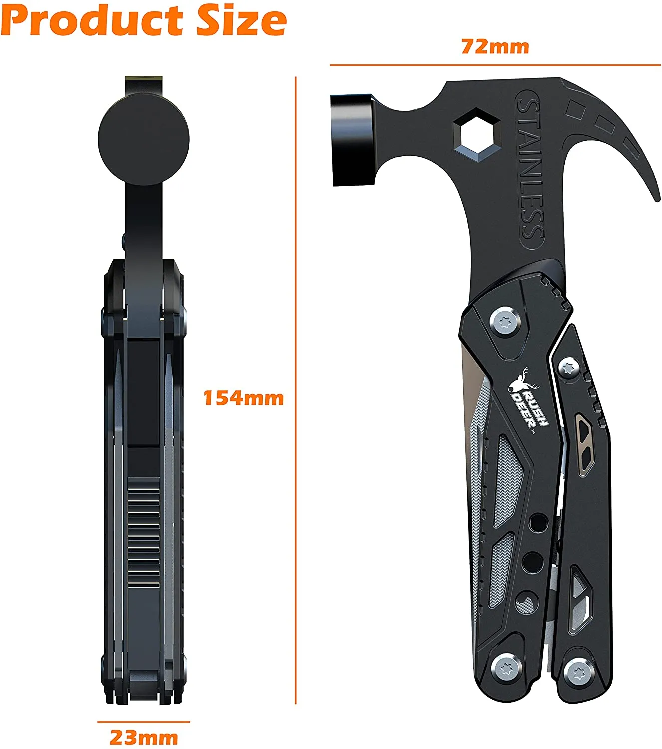 14 in 1 Stainless Steel Multifunctional Hammer Tool