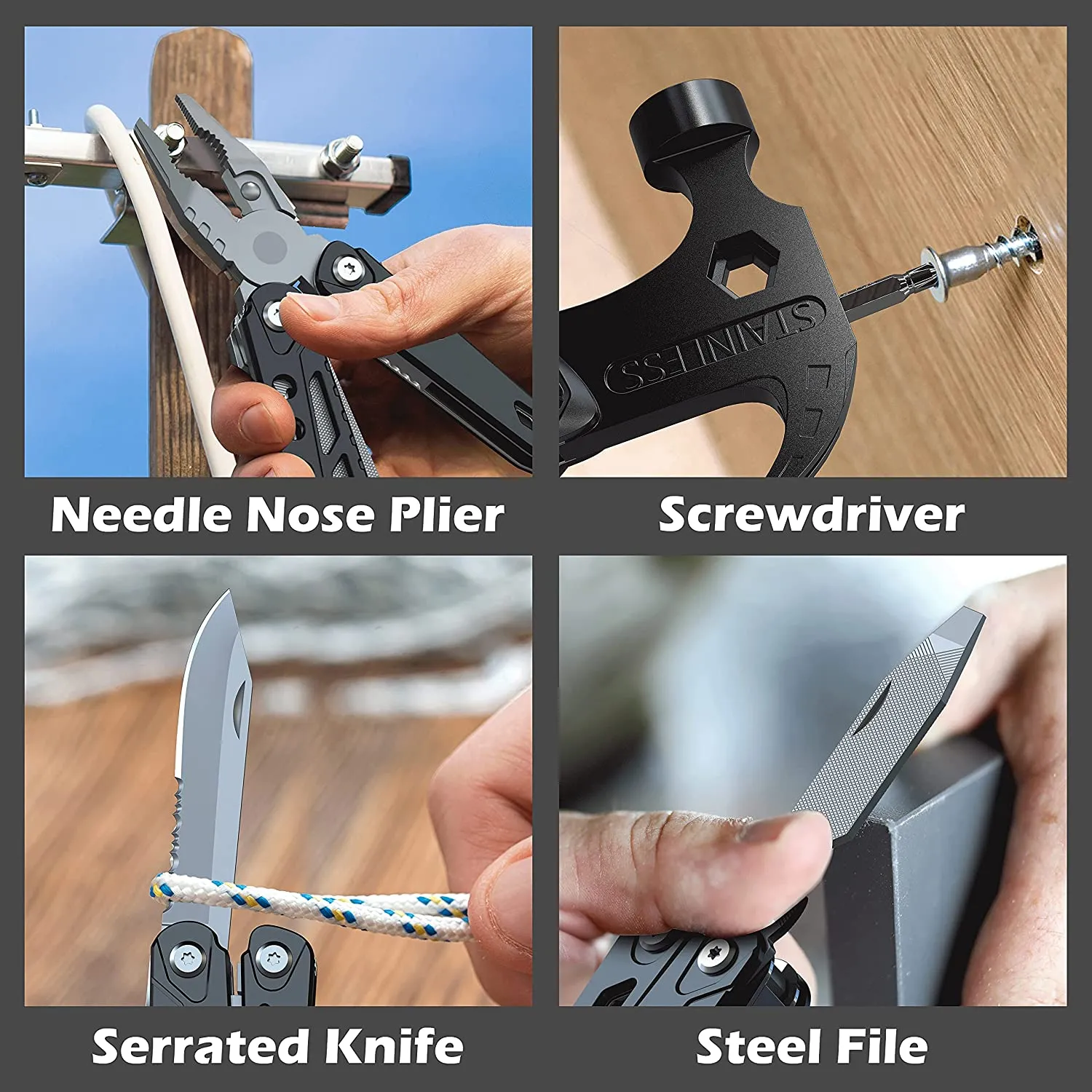 14 in 1 Stainless Steel Multifunctional Hammer Tool