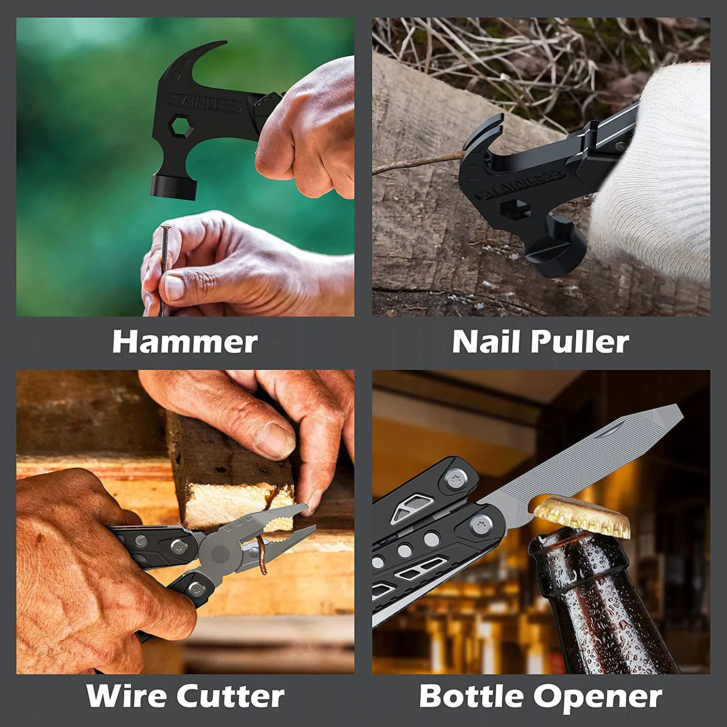 14 in 1 Stainless Steel Multifunctional Hammer Tool