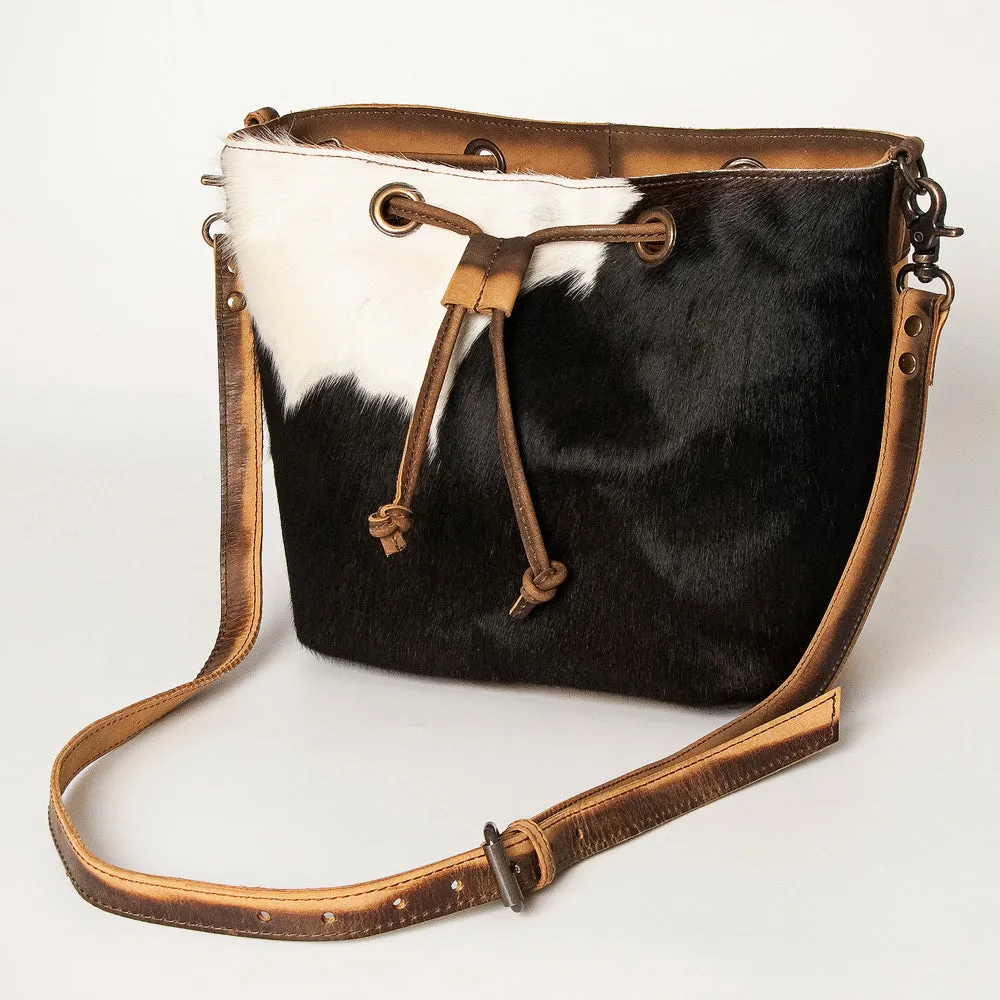 American Darling ADBG920 Bucket Hair-On Genuine Leather Women Bag Western Handbag Purse
