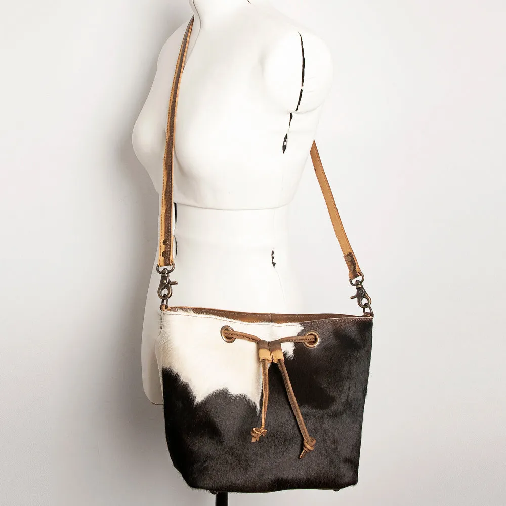 American Darling ADBG920 Bucket Hair-On Genuine Leather Women Bag Western Handbag Purse