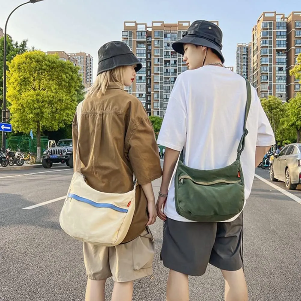 Canvas Tote Bag for Women Men Unisex Purses Women's Crossbody Handbags Hobo Shoulder Bag for Teen Girls