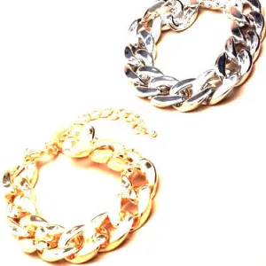 Chunky Chain Plastic Curb Bracelet