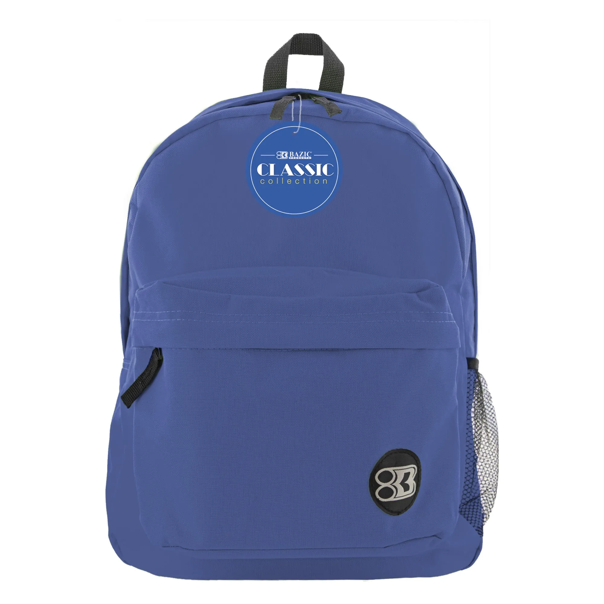 Classic 17" Blue Backpack Bazic