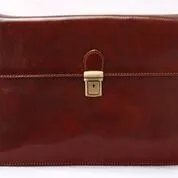 Delamore Brown Leather Underarm Business A4 Folder
