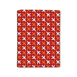 Designer Passport Cover - Aviation Print Red
