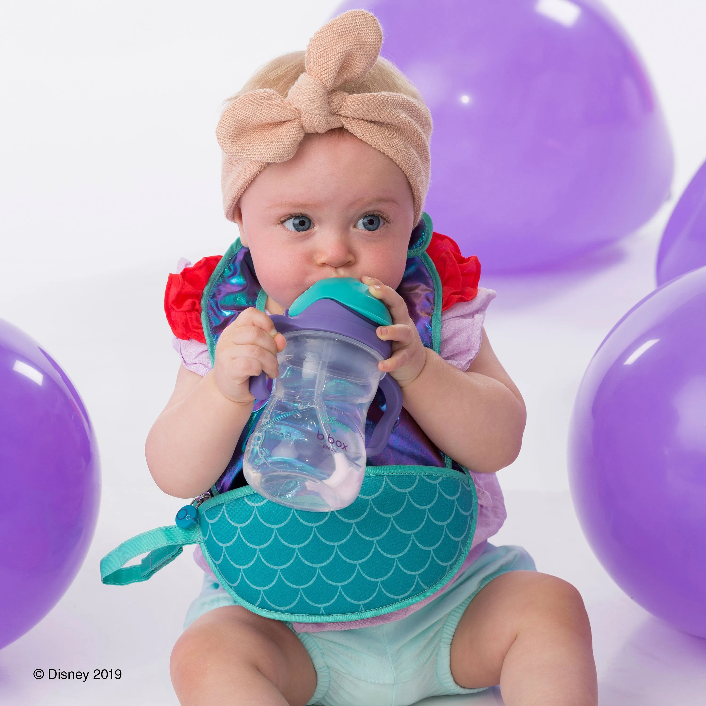 Disney - Ariel travel bib   flexible spoon