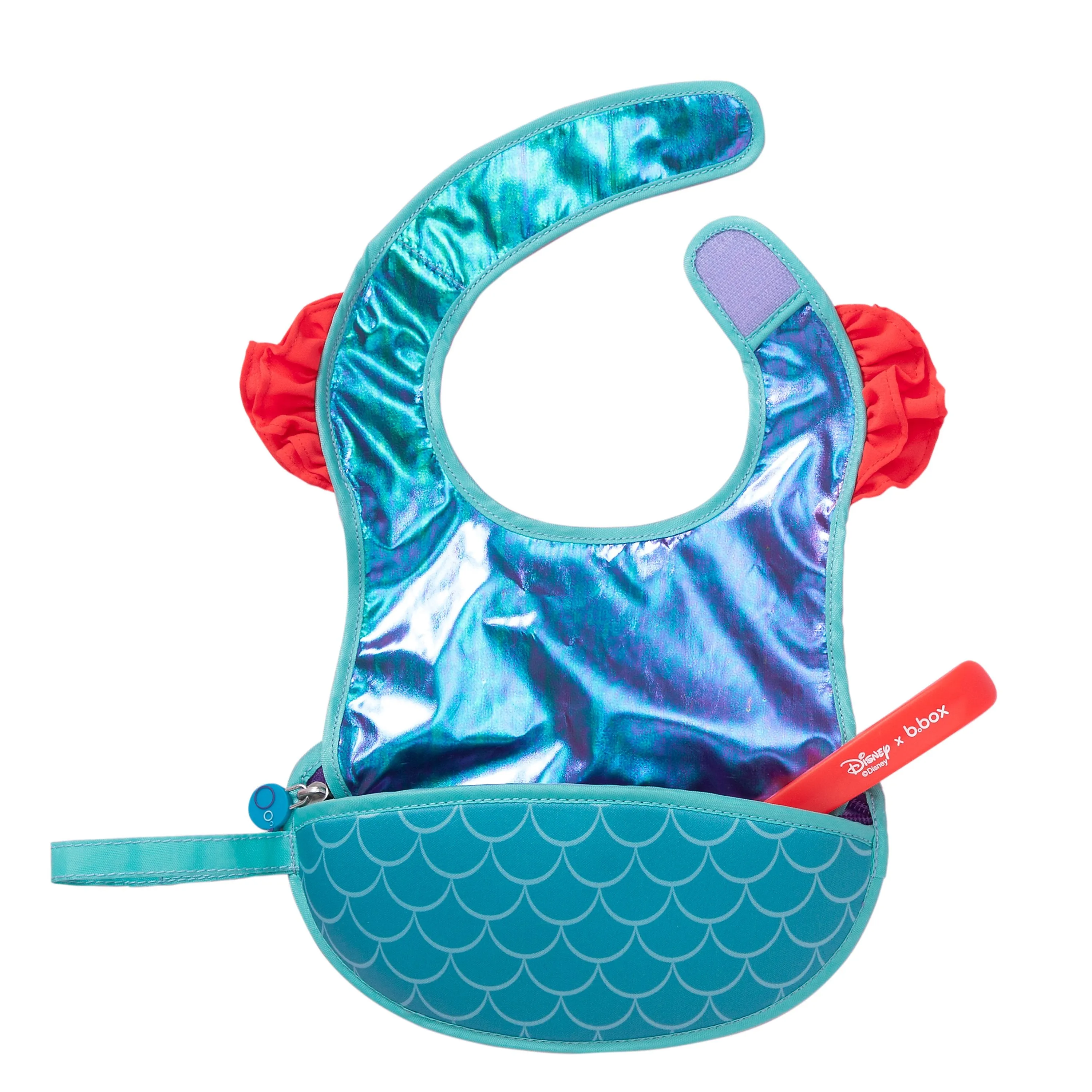 Disney - Ariel travel bib   flexible spoon