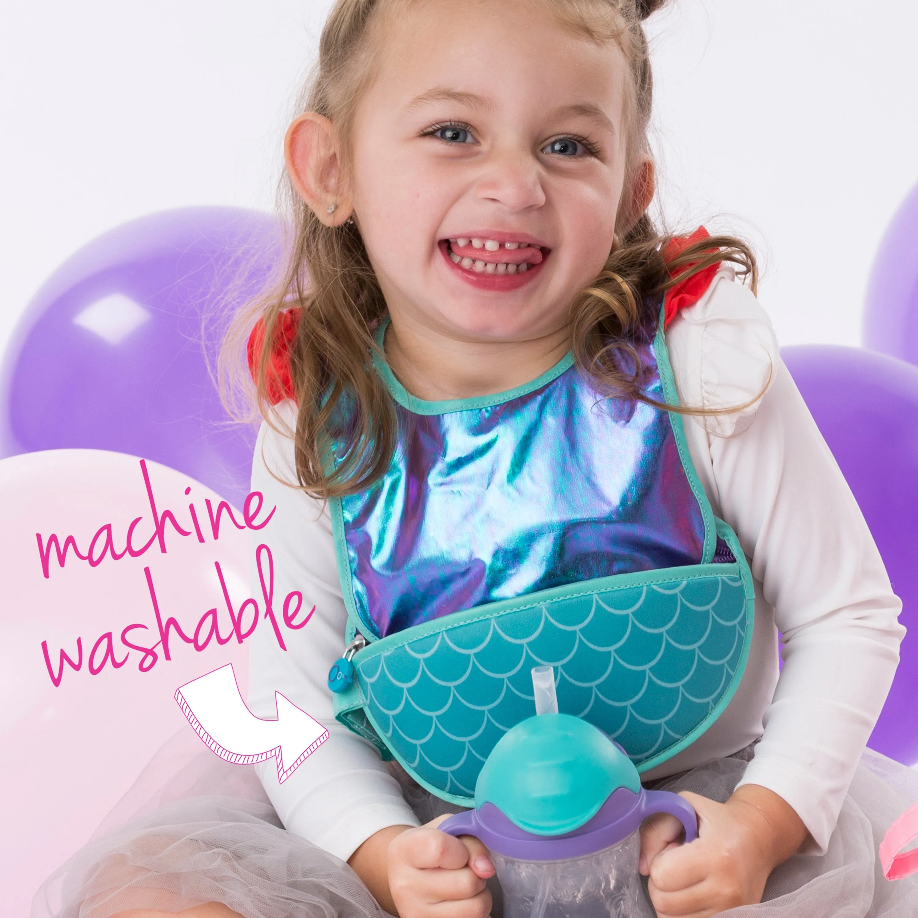 Disney - Ariel travel bib   flexible spoon