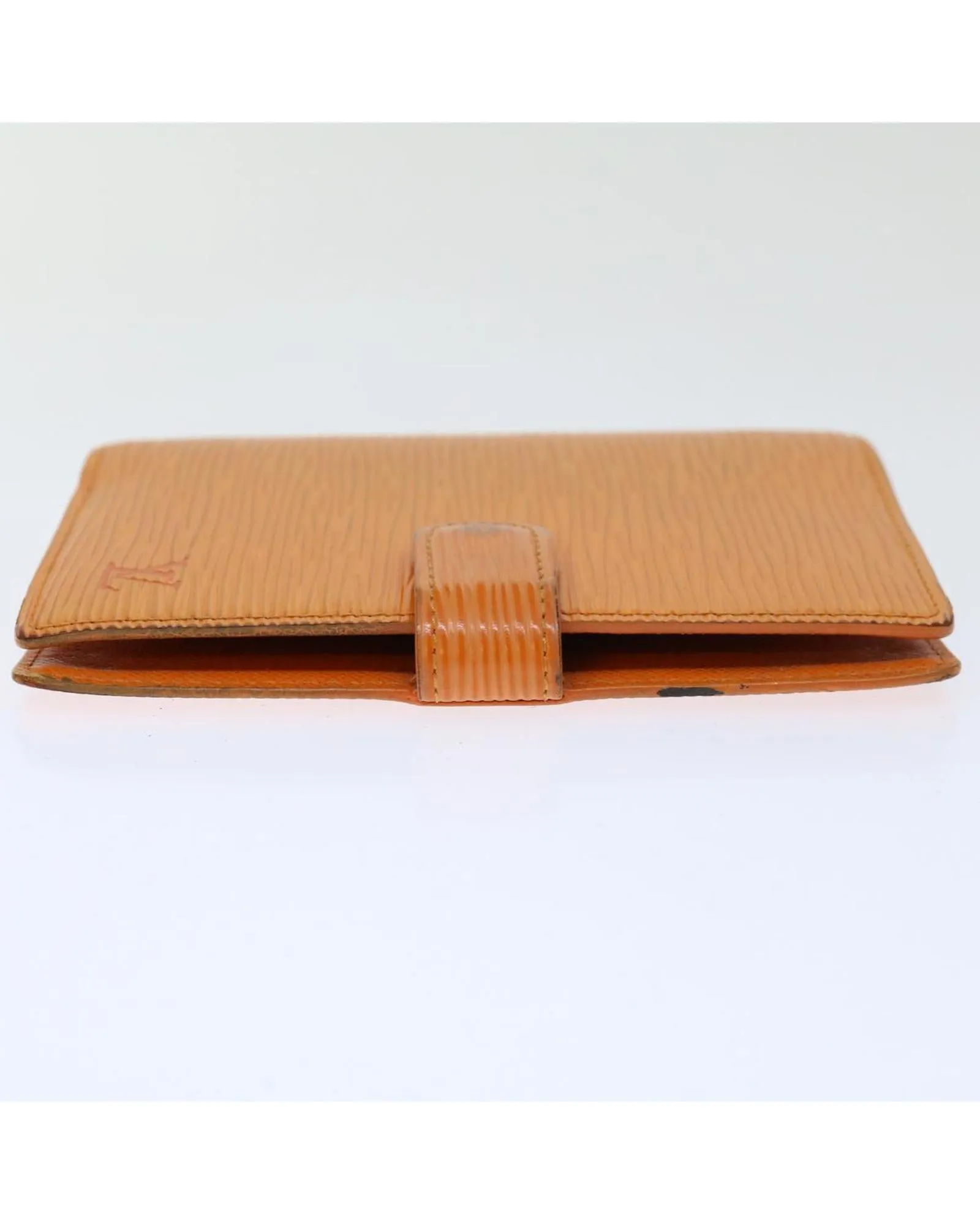 Epi Leather Day Planner Cover in Orange Mandarin