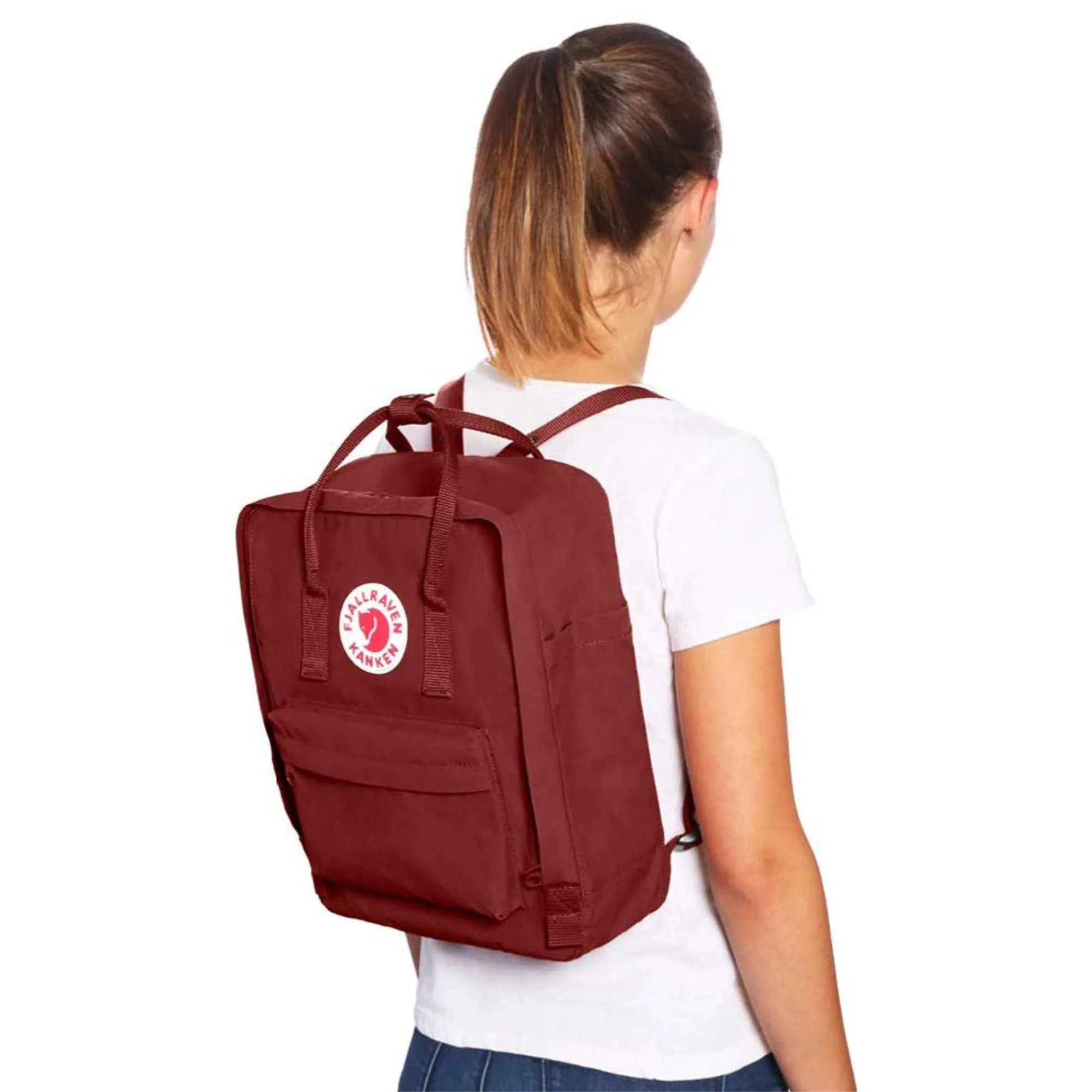 Fjallraven - Kanken Classic Backpack for Everyday, Acorn/Ox Red