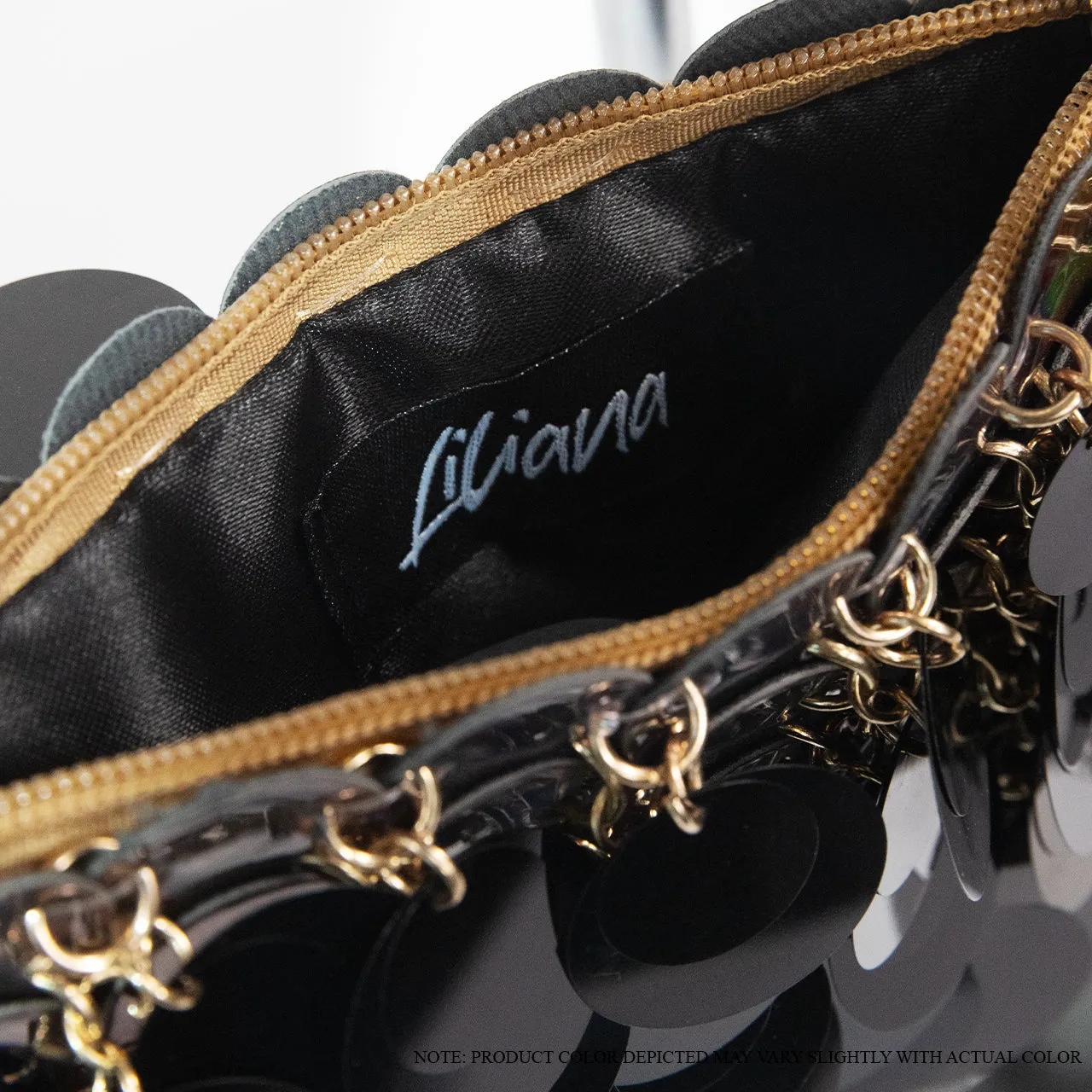 H-PACO SPARKLE SEQUINS CHAIN SHOULDER BAG