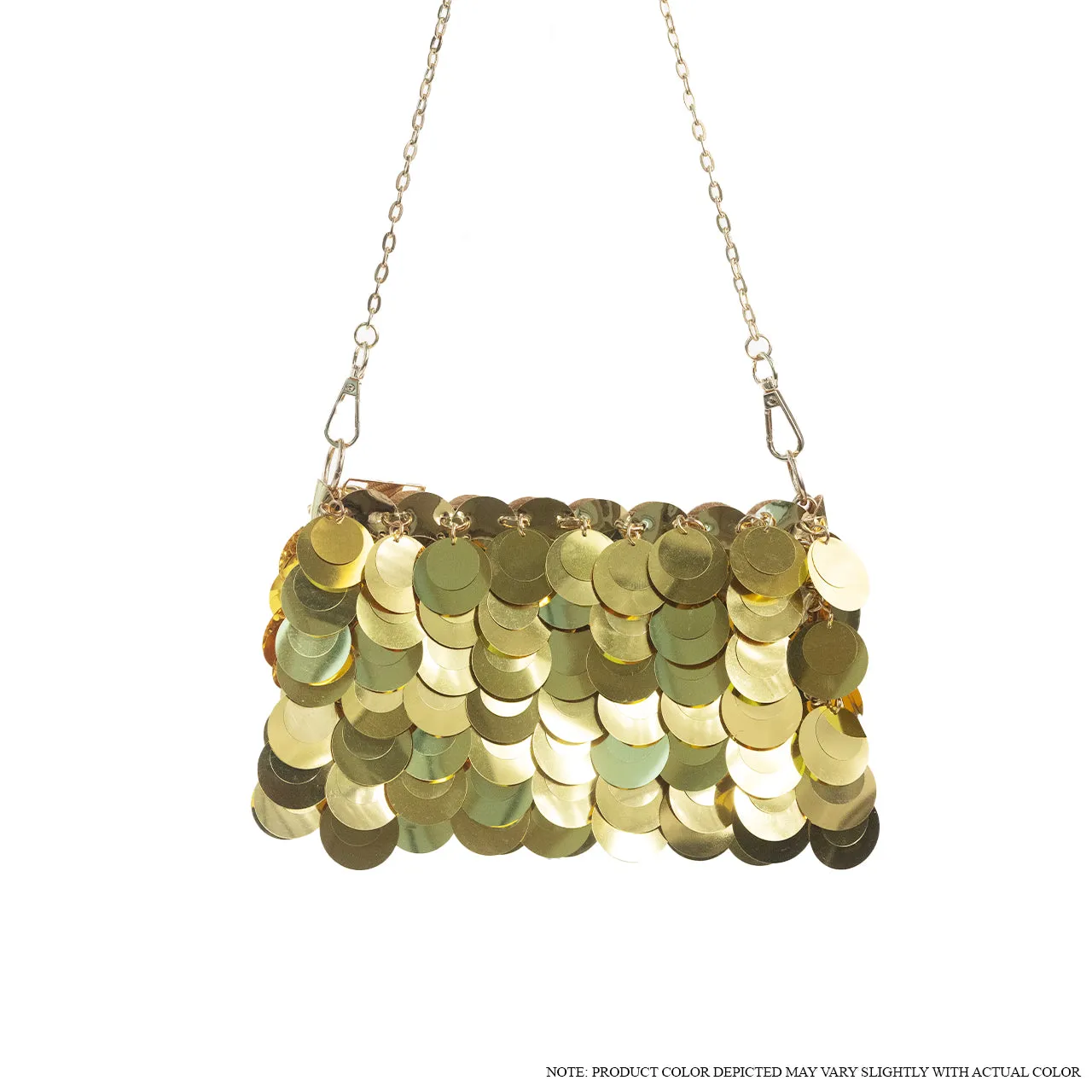 H-PACO SPARKLE SEQUINS CHAIN SHOULDER BAG