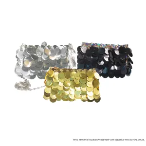 H-PACO SPARKLE SEQUINS CHAIN SHOULDER BAG