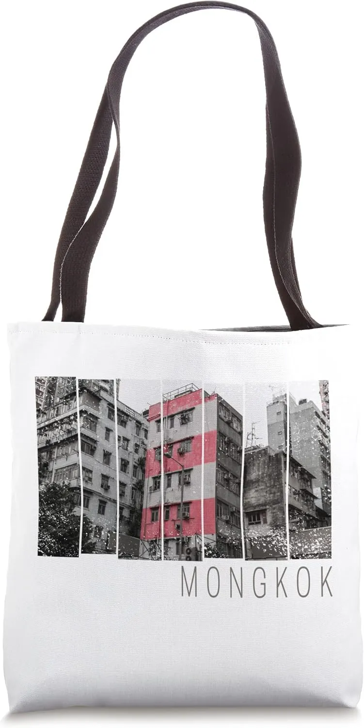 Hong Kong Mongkok Retro Kowloon Vintage Fine Art Souvenir Tote Bag