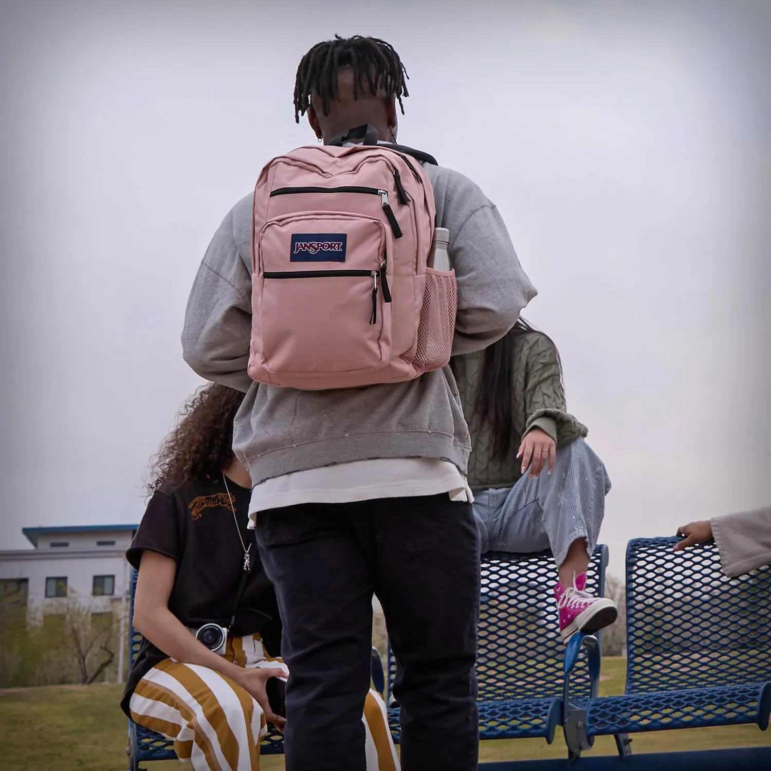 JanSport Laptop Backpack - Computer Bag with 2 Compartments, Ergonomic Shoulder Straps, 15 Laptop Sleeve, Haul Handle - Five A Day Cream