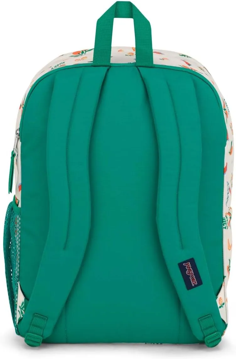 JanSport Laptop Backpack - Computer Bag with 2 Compartments, Ergonomic Shoulder Straps, 15 Laptop Sleeve, Haul Handle - Five A Day Cream