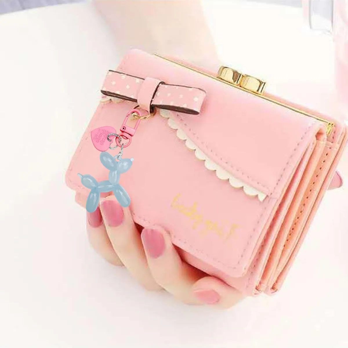 Jelly Balloon Dog Keychain for WomenCar Keys Handbag Purse AccessoriesCute Girls Key Chain
