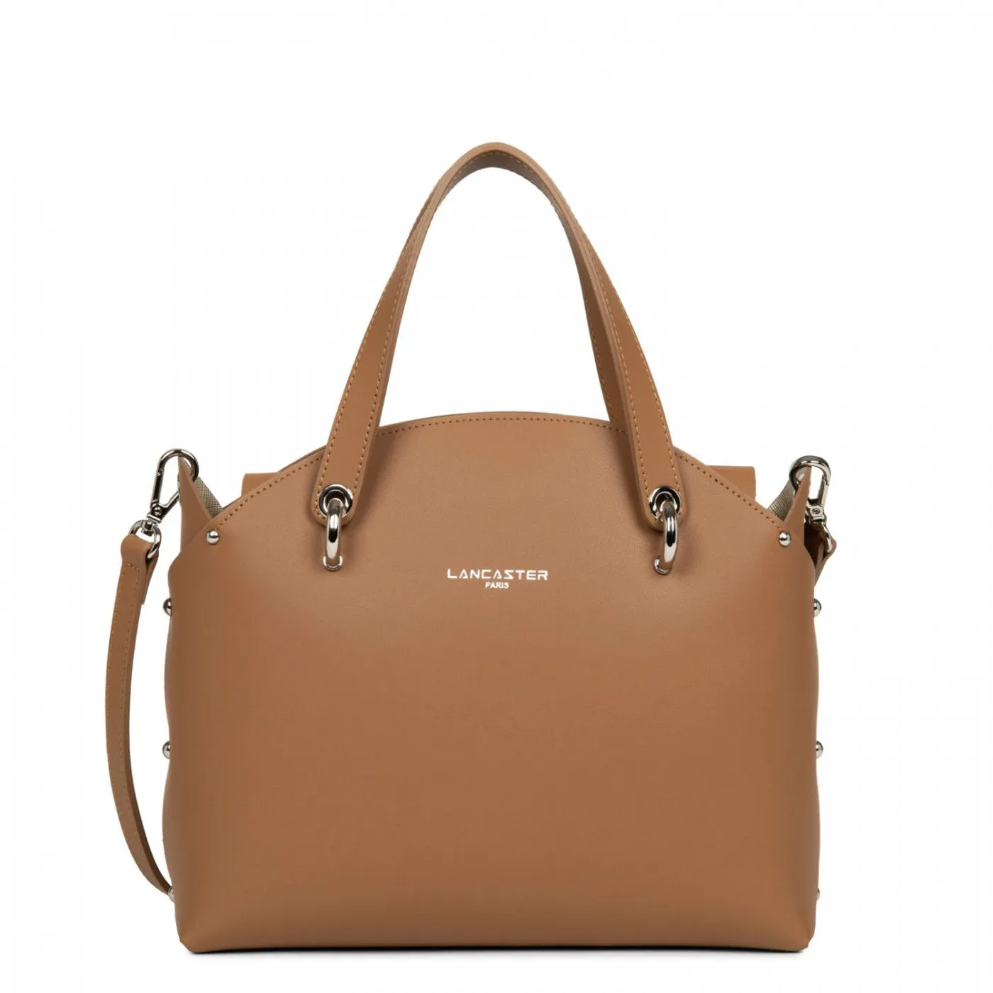 LANCASTER CITY FLORE HANDLE BAG - CAMEL/CHAMPAGNE