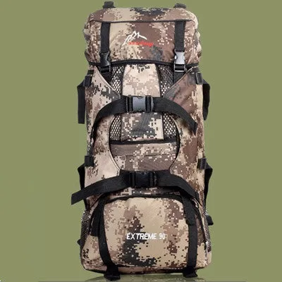 Large Capacity (90 Liters) Multifunction Men's Travel Backpack
