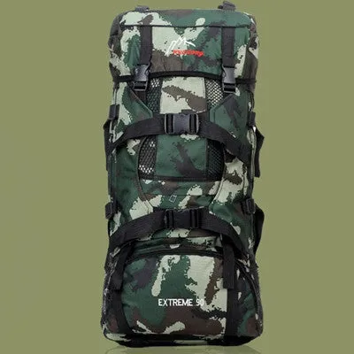 Large Capacity (90 Liters) Multifunction Men's Travel Backpack