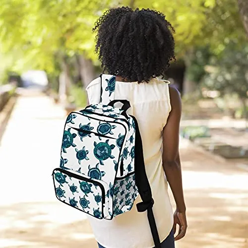 LORVIES Sea Turtles School Bag for Student Bookbag Women Travel Backpack Casual Daypack Travel Hiking Camping