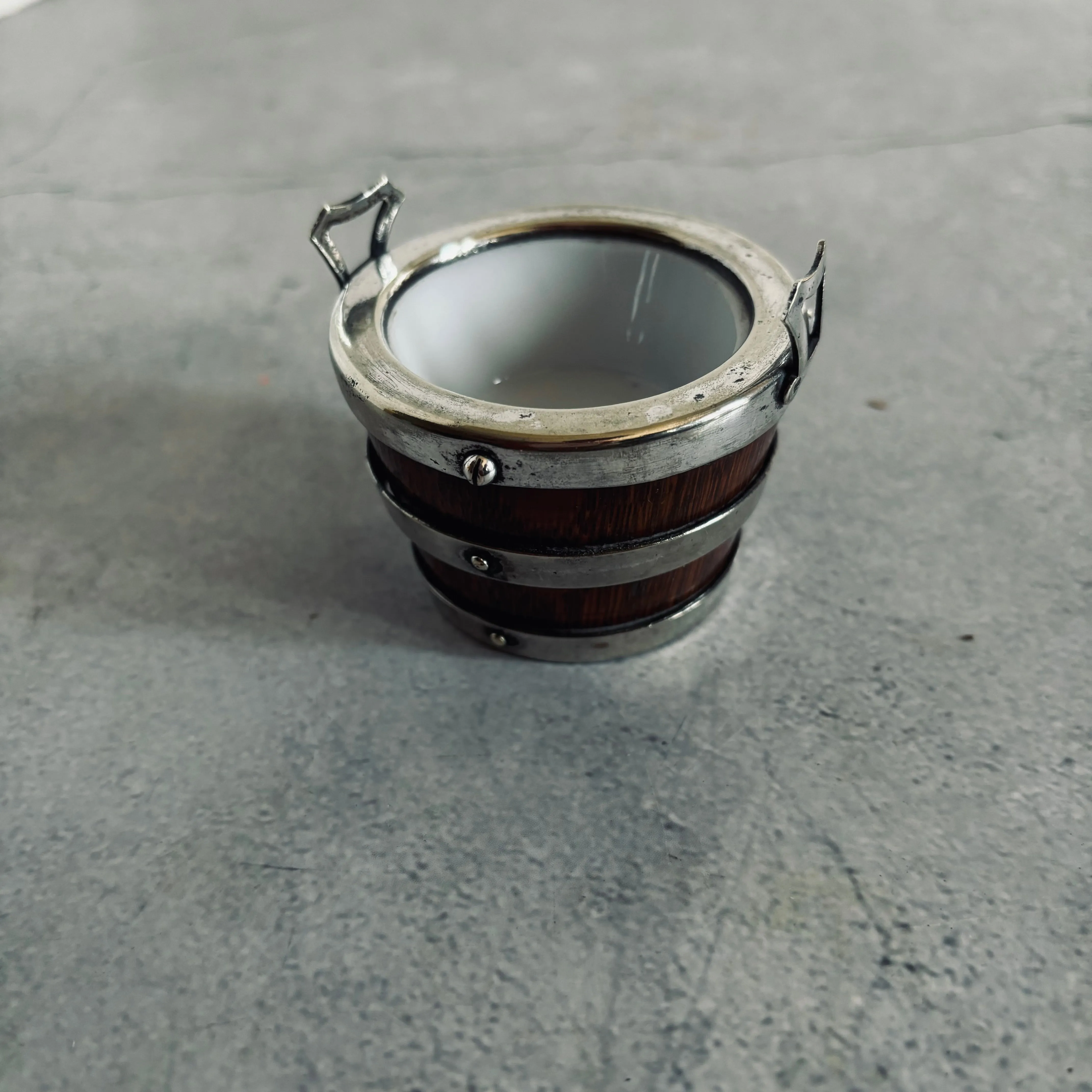 Master Sal - Miniature Wooden and Silver Barrel Tub