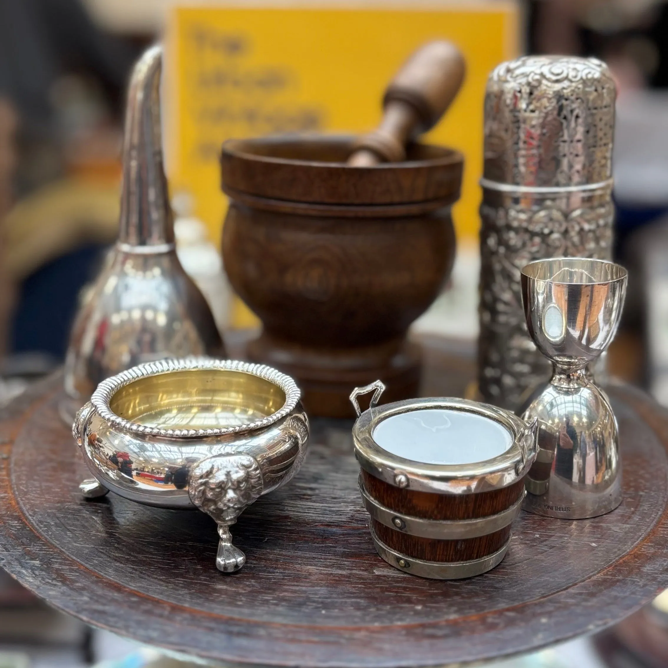 Master Sal - Miniature Wooden and Silver Barrel Tub