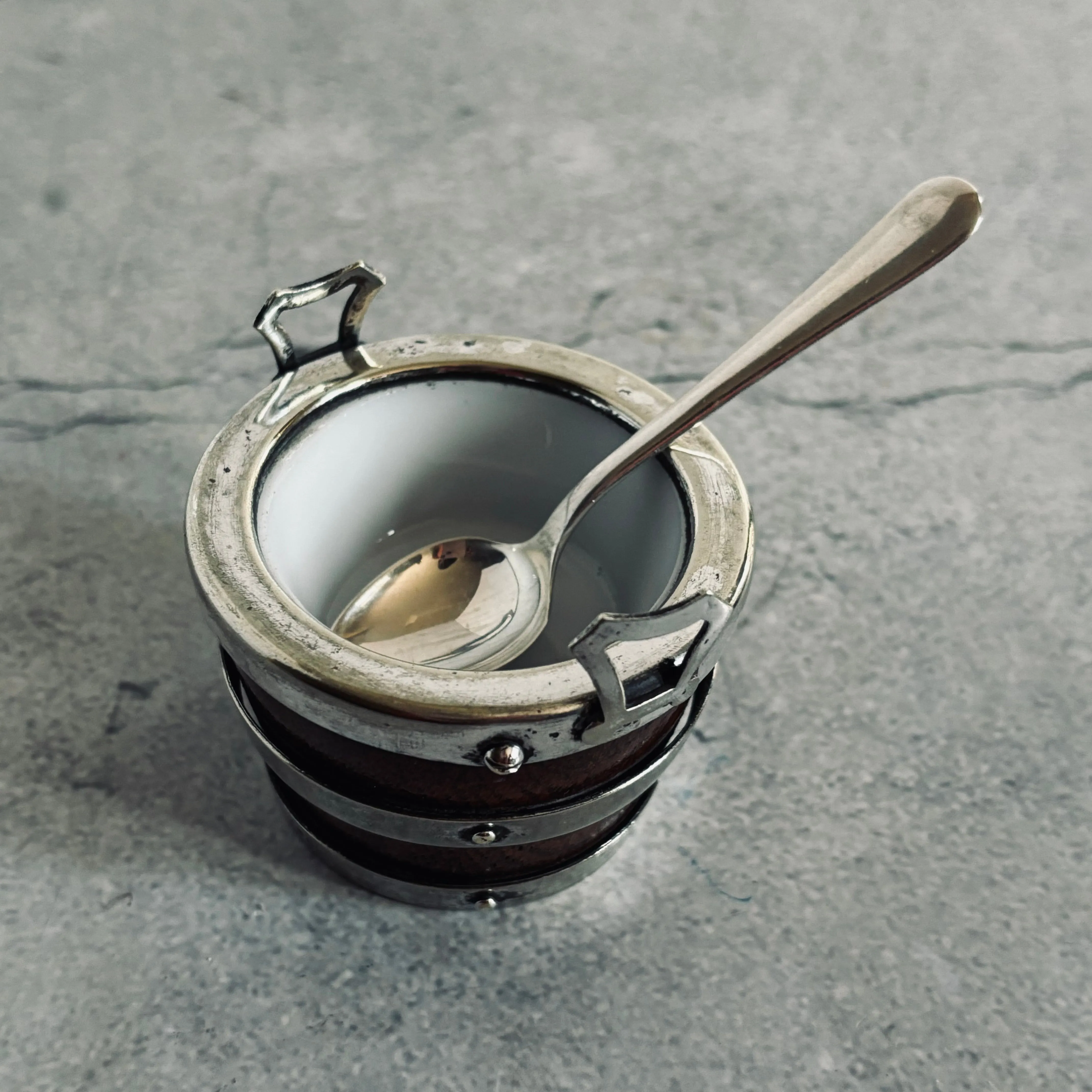 Master Sal - Miniature Wooden and Silver Barrel Tub