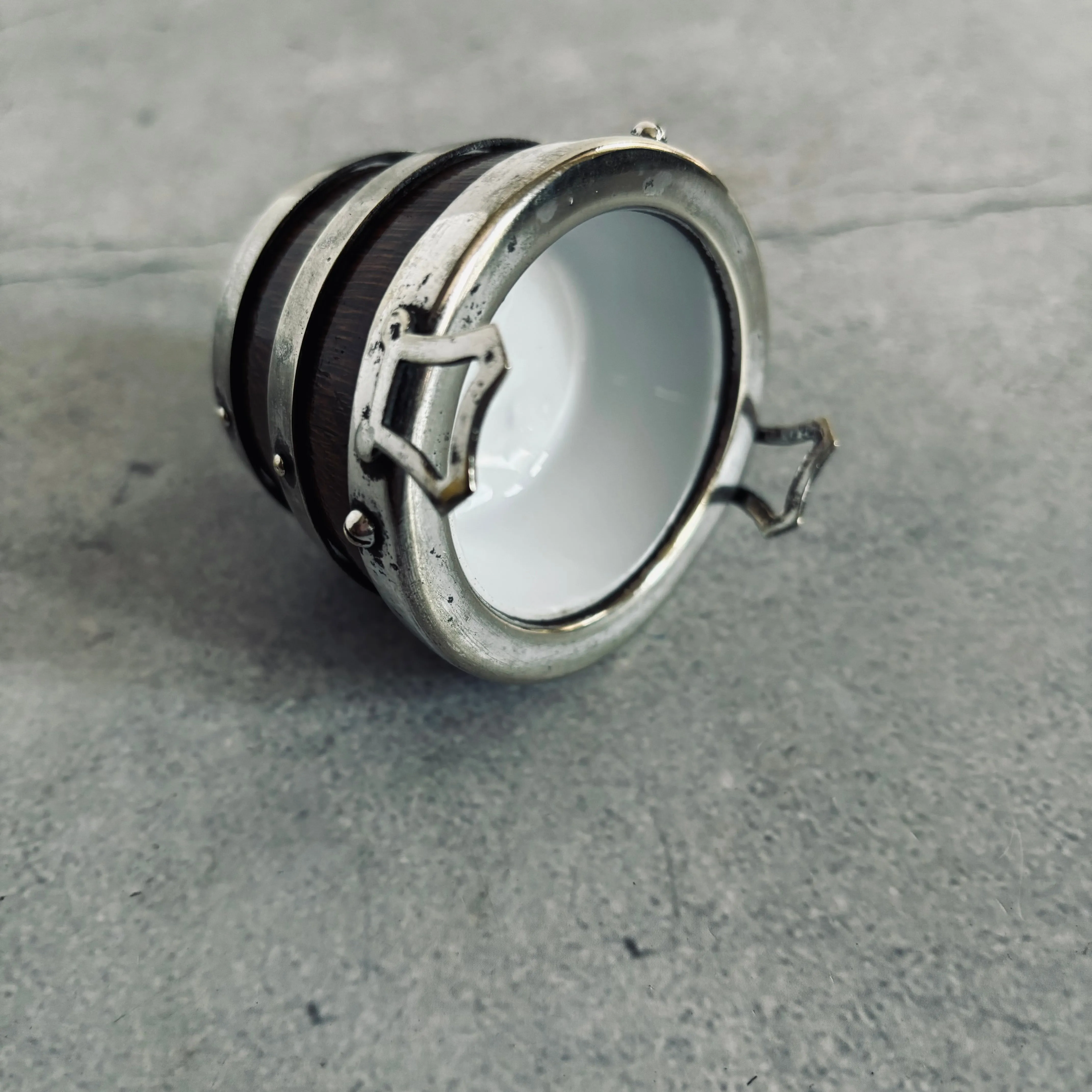 Master Sal - Miniature Wooden and Silver Barrel Tub