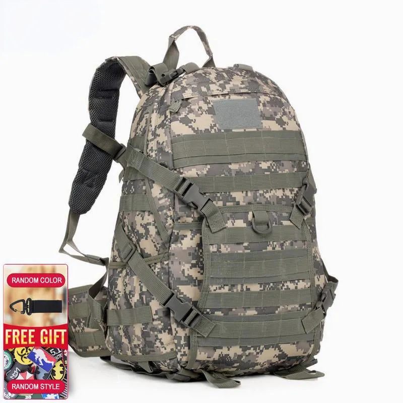 Men's Outdoor Military Tactical Backpack for Trekking, Travel, Camping, Hiking, Hunting - Camouflage Rucksack