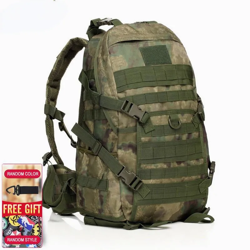 Men's Outdoor Military Tactical Backpack for Trekking, Travel, Camping, Hiking, Hunting - Camouflage Rucksack