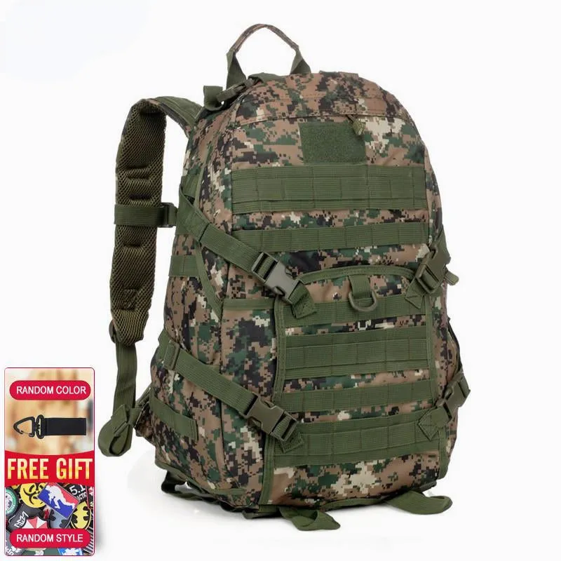 Men's Outdoor Military Tactical Backpack for Trekking, Travel, Camping, Hiking, Hunting - Camouflage Rucksack