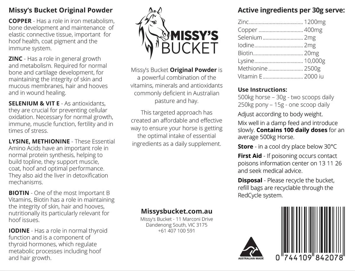 Missy's Bucket Original Powder