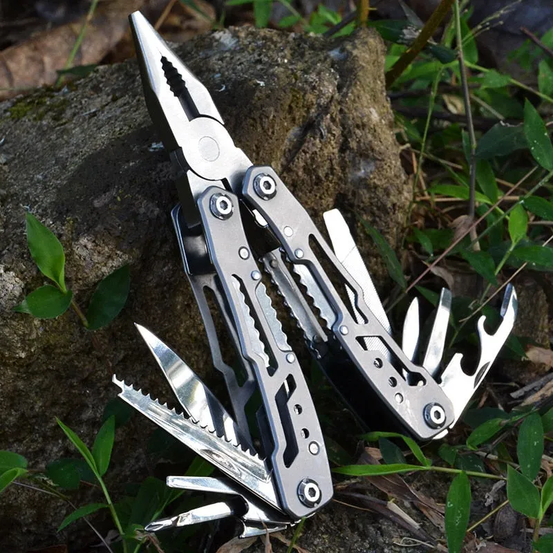 Multifunction Folding Pliers Pocket Knife Plier Outdoor Camping Tactical Survival Stainless Steel