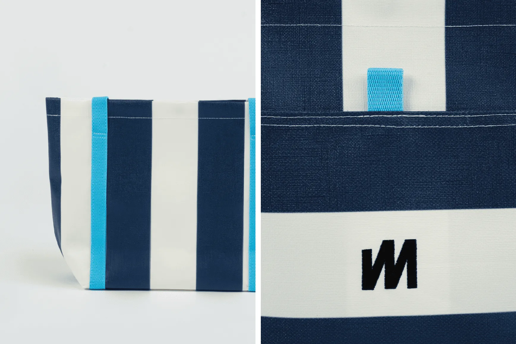 Navy Tote - Classic Stripe