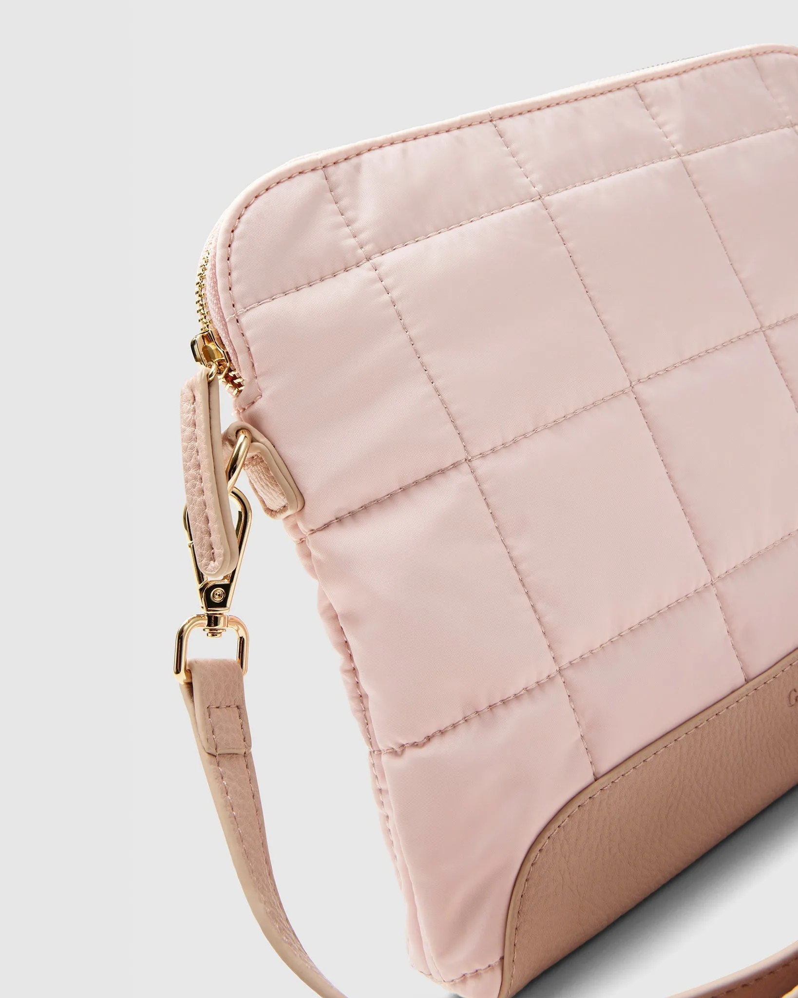Quilted Cross Body Bag - Whisper Pink