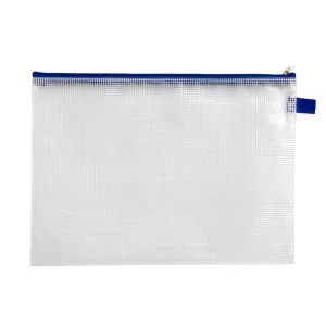Selectum Clear Mesh Zipper Pouch 9.5x13"