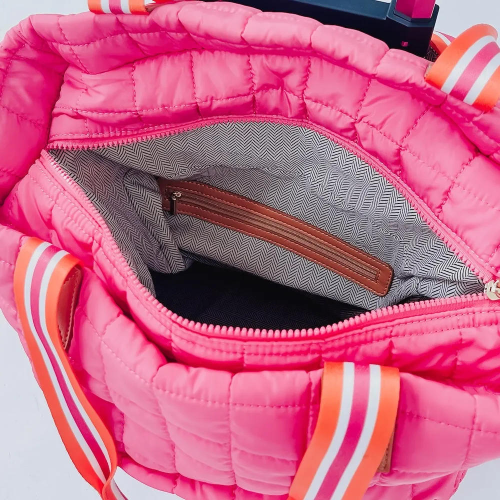 Tenley Quilted Tote Roller Bag by Pretty Simple