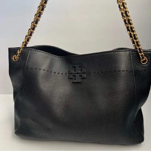 Tory Burch McGraw Chain-Shoulder Slouchy Tote