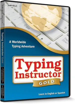Typing Instructor Gold - Typing Training for Kids and Adults to Learn to Type or Improve their Typing Skills - Teaches Keyboard Basics Following One of 20  Skill-Appropriate Typing Plans - PC - CD