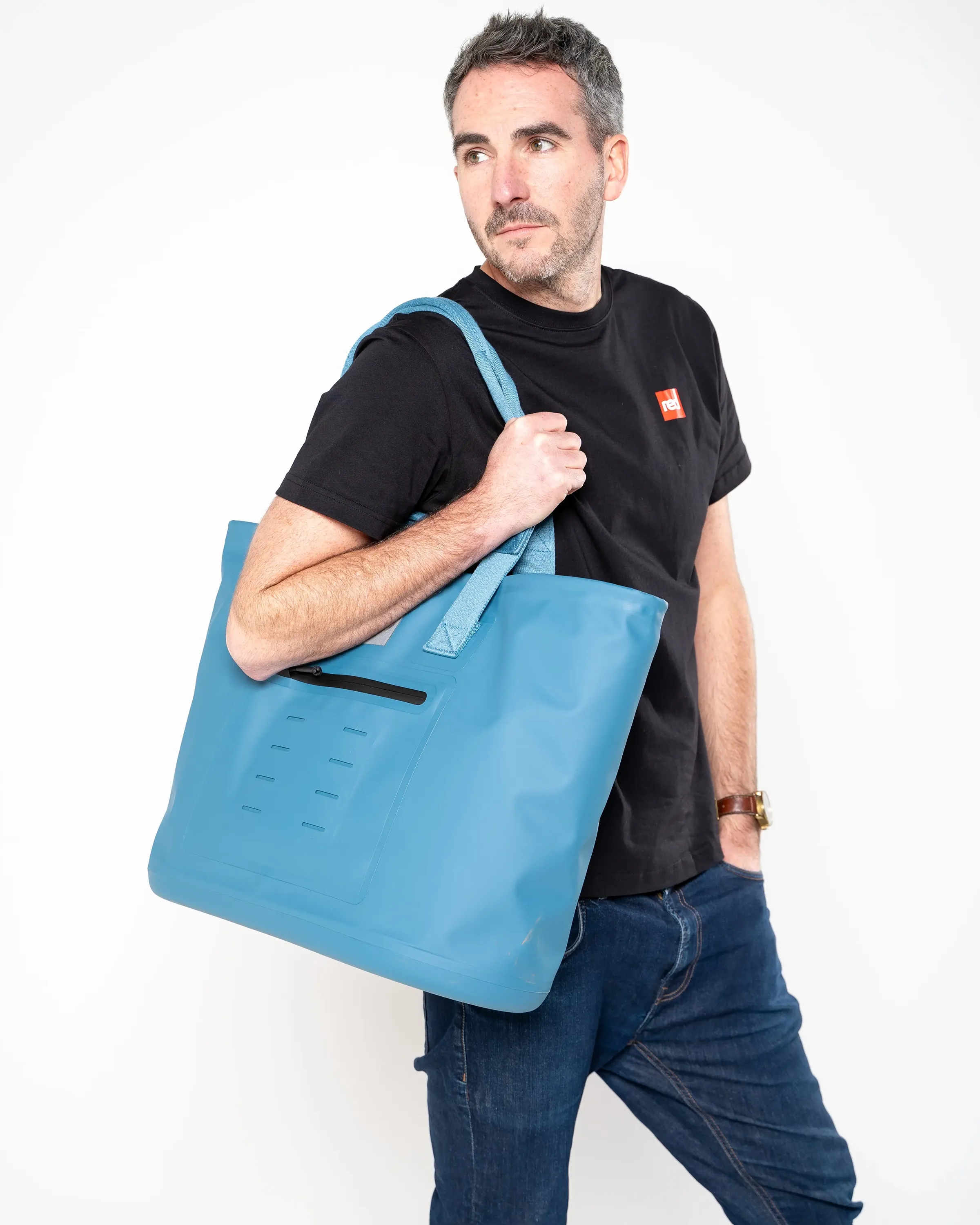 Waterproof Tote in Storm Blue