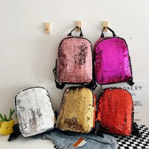 Wholesale Nylon Backpacks with Glitter and Large Capacity Travel Backpacks