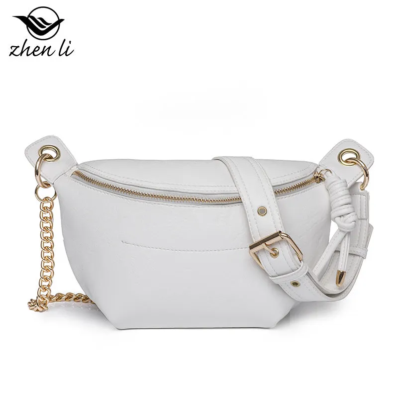 WOMEN'S BAG, CROSSBODY BAG, VINTAGE CHEST BAG, CHAIN BAG, WAIST BAG