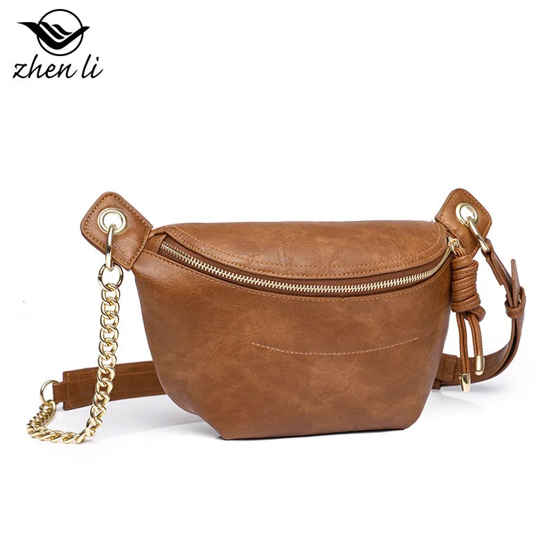WOMEN'S BAG, CROSSBODY BAG, VINTAGE CHEST BAG, CHAIN BAG, WAIST BAG