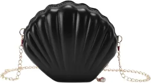 Y2k Purse,Tote Purse for Women,Women Glitter Seashell Evening Bag Purse Chain Strap Clutch Handbag Pearl Shoulder Bag Fashion Mini Cross-body Bags
